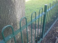 Bow Top Railings Bolton Playground School